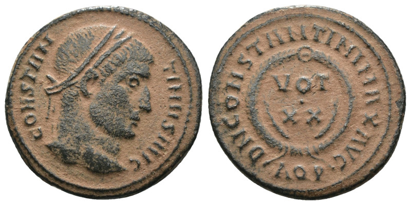 Constantinus I. (307-337 AD). Follis. Antioch. Obv: CONSTANTINVS AVG. laureate b...