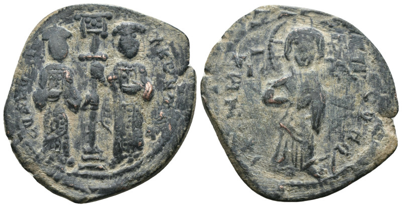 Constantine X. Ducas. (1059-1067 AD). Follis. Constantinople. Obv: Christ facing...