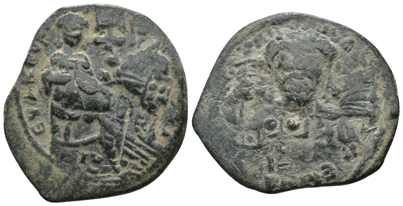 Constantine X. Ducas. (1059-1067 AD). Follis. Constantinople. Obv: Christ facing...