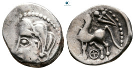 Central Gaul. Lemovices 100-50 BC. Quinarius AR