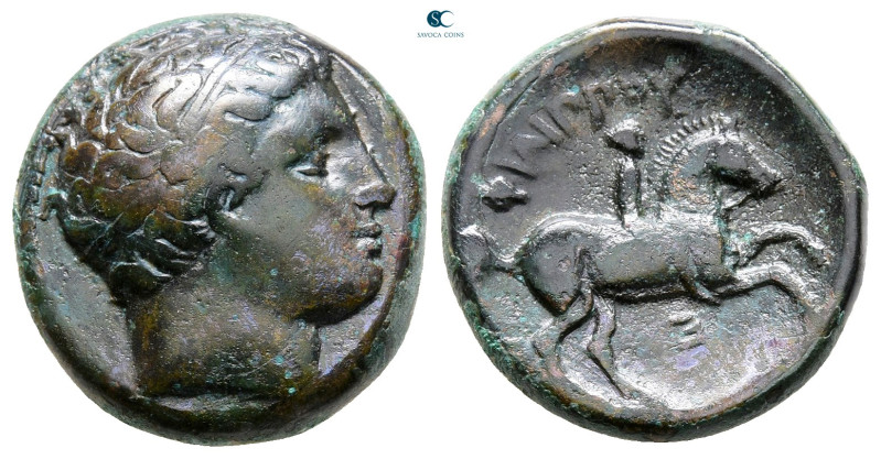Kings of Macedon. Uncertain mint. Philip II of Macedon 359-336 BC. 
Bronze Æ
...