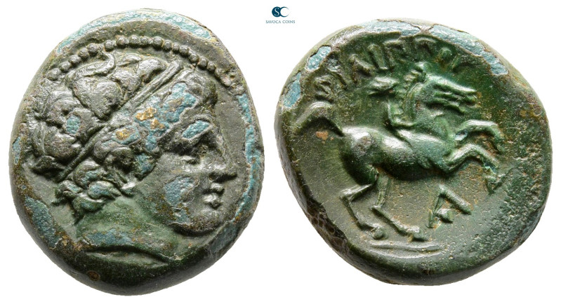 Kings of Macedon. Uncertain mint. Philip II of Macedon 359-336 BC. 
Bronze Æ
...