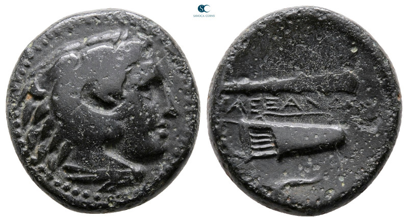 Kings of Macedon. Uncertain mint. Alexander III "the Great" 336-323 BC. 
Bronze...