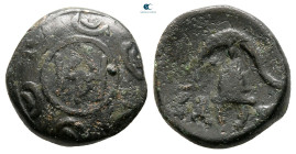 Kings of Macedon. Pella. Demetrios I Poliorketes 306-283 BC. In the types of Alexander III. Bronze Æ