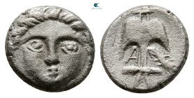 Thrace. Apollonia Pontica circa 375-335 BC. Obol AR