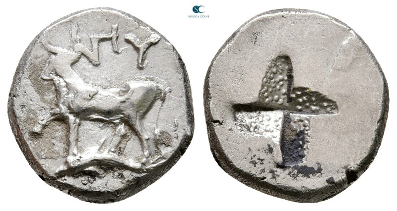 Thrace. Byzantion circa 387-340 BC. 
Half Siglos AR

13 mm, 2,46 g



Ver...