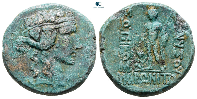 Thrace. Maroneia circa 189-45 BC. 
Bronze Æ

25 mm, 9,58 g



Very Fine