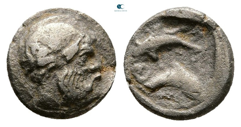 Islands off Thrace. Thasos circa 412-404 BC. 
Obol AR

8 mm, 0,68 g



Fi...