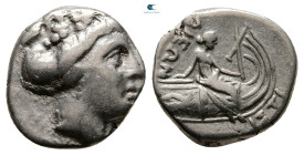 Euboea. Histiaia circa 300-100 BC. Tetrobol AR