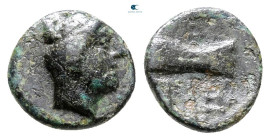 Islands off Troas. Tenedos circa 420-380 BC. Bronze Æ