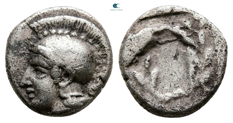 Aiolis. Elaia circa 450-400 BC. 
Diobol AR

11 mm, 1,26 g



Very Fine