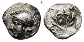 Aiolis. Elaia circa 450-400 BC. Hemiobol AR