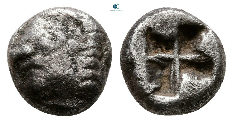 Ionia. Kolophon circa 530-500 BC. 
Diobol AR

8 mm, 1,05 g



Good Fine