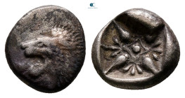 Ionia. Miletos circa 525-475 BC. Diobol AR