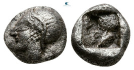 Ionia. Phokaia circa 521-478 BC. Diobol AR