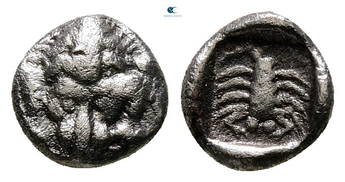 Caria. Mylasa circa 450-400 BC. 
Obol AR

8 mm, 0,53 g



Nearly Very Fin...