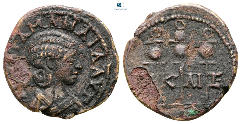 Bithynia. Nikaia. Julia Mamaea. Augusta AD 225-235. 
Bronze Æ

21 mm, 4,63 g...