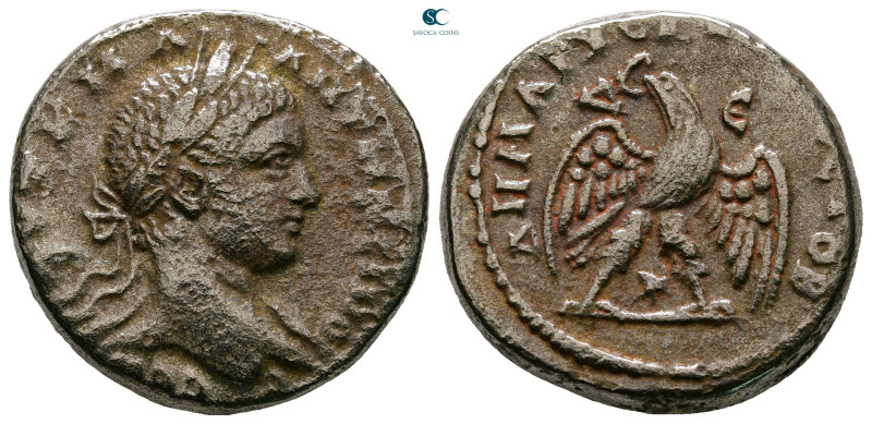 Seleucis and Pieria. Antioch. Elagabal AD 218-222. 
Billon-Tetradrachm

26 mm...