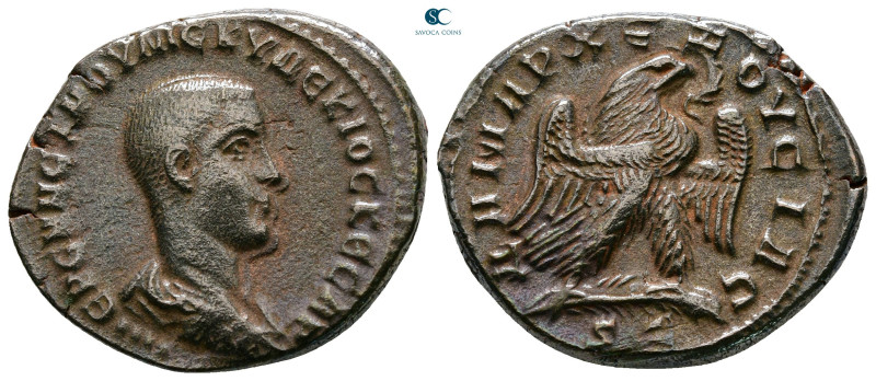 Seleucis and Pieria. Antioch. Herennius Etruscus, as Caesar AD 249-251. 
Billon...