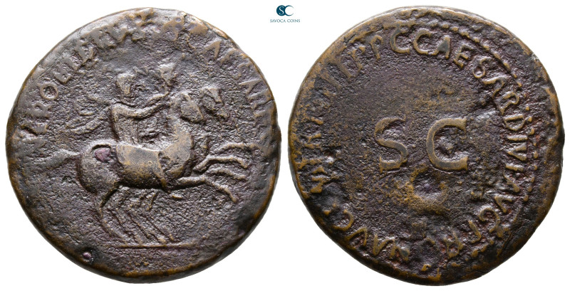 Nero and Drusus AD 39-40. Rome
As Æ

29 mm, 11,72 g



Nearly Very Fine