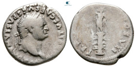 Titus AD 79-81. Rome. Denarius AR