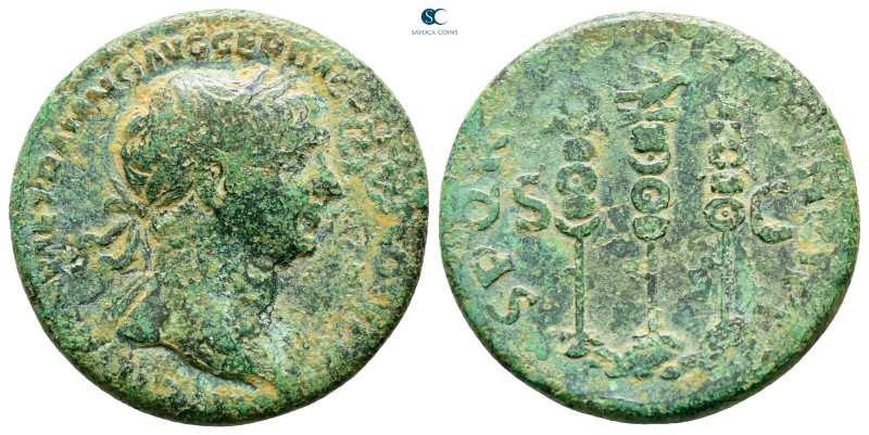 Trajan AD 98-117. Rome
As Æ

27 mm, 10,86 g



Good Fine