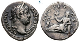 Hadrian AD 117-138. "Travel series" issue. Rome. Denarius AR