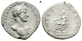 Hadrian AD 117-138. Rome. Denarius AR