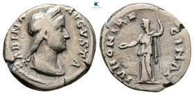 Sabina. Augusta AD 128-137. Rome. Denarius AR