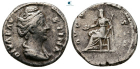 Diva Faustina I AD 140-141. Rome. Denarius AR