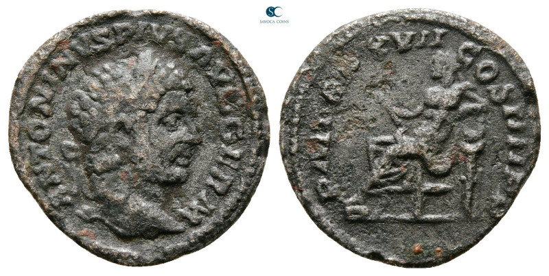 Caracalla AD 198-217. Rome
Denarius AR

18 mm, 1,92 g



Nearly Very Fine