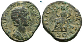 Julia Mamaea. Augusta AD 225-235. Rome. Sestertius Æ