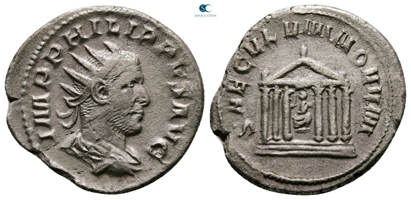 Philip I Arab AD 244-249. Saecular Games/1000th Anniversary of Rome issue. Rome...