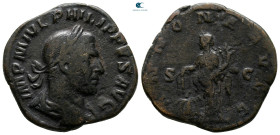 Philip I Arab AD 244-249. Rome. Sestertius Æ