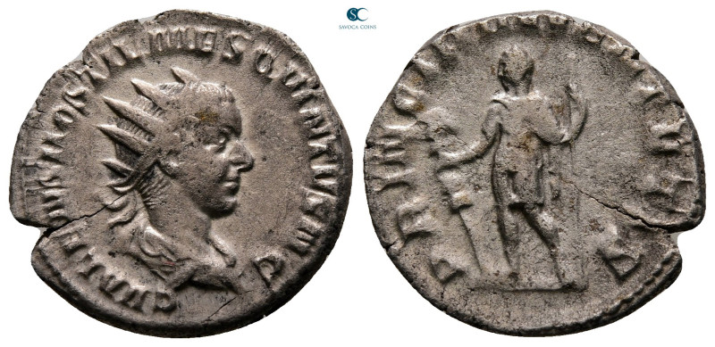 Hostilian AD 251-251. Rome
Antoninianus AR

21 mm, 3,42 g



Nearly Very ...