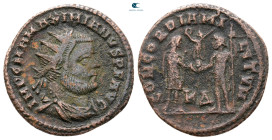 Maximianus Herculius AD 286-305. Cyzicus. Radiatus Æ