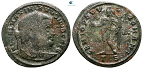 Galerius Maximianus, as Caesar AD 293-305. Thessaloniki. Follis Æ
