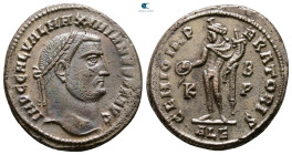Galerius Maximianus AD 305-311. Alexandria. Billon Follis