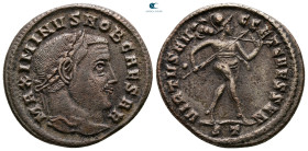 Maximinus II Daia, as Caesar AD 305-308. Ticinum. Follis Æ