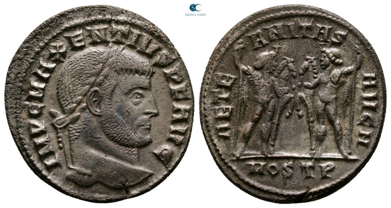 Maxentius AD 306-312. Ostia
Follis Æ

26 mm, 6,29 g



Very Fine