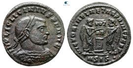 Licinius I AD 308-324. Siscia. Follis Æ