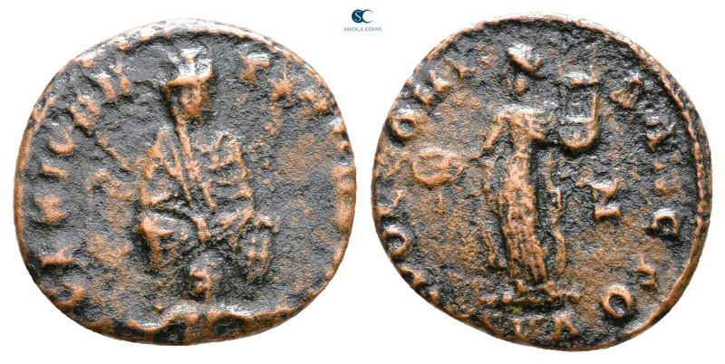 Time of Maximinus II AD 310-313. Antioch
Follis Æ

15 mm, 1,43 g



Good ...