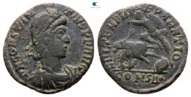 Constantius II AD 347-361. Constantinople. Follis Æ