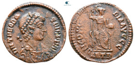 Theodosius I AD 379-395. Antioch. Follis Æ