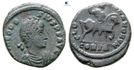 Theodosius I AD 379-395. Constantinople. Follis Æ
