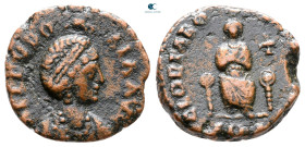 Aelia Eudoxia AD 400-404. Antioch. Follis Æ