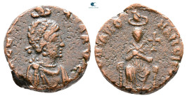 Aelia Eudoxia AD 400-404. Uncertain mint. Follis Æ
