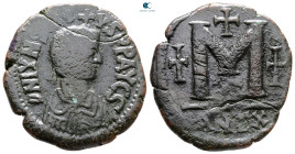 Justin I AD 518-527. Antioch. Follis or 40 Nummi Æ
