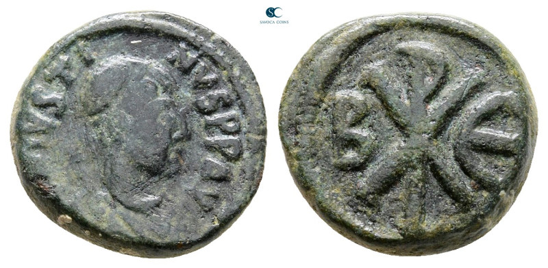 Justin I AD 518-527. Constantinople
Pentanummium Æ

13 mm, 2,56 g



Near...