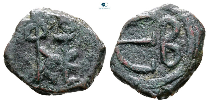 Justin II AD 565-578. Constantinople
Pentanummium Æ

16 mm, 1,53 g



Nea...